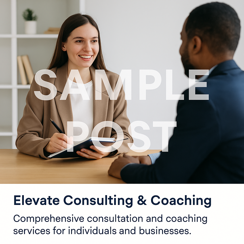 [SAMPLE POST] Elevate Consulting & Coaching