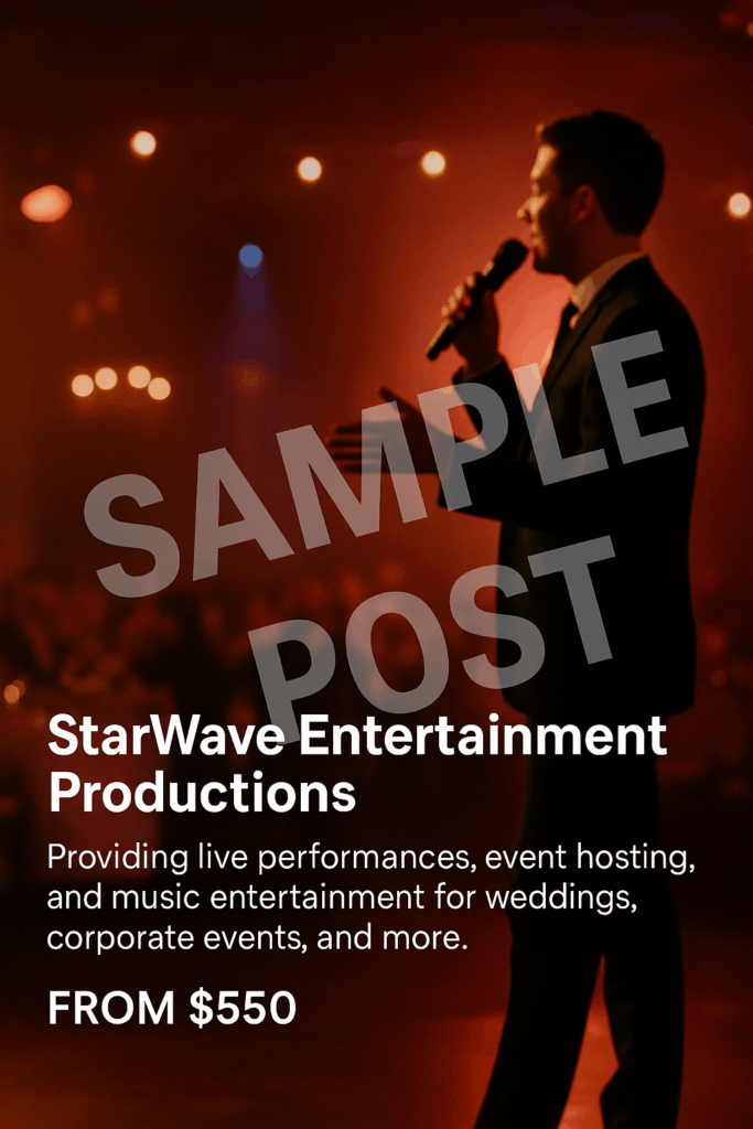 [SAMPLE POST] StarWave Entertainment Productions
