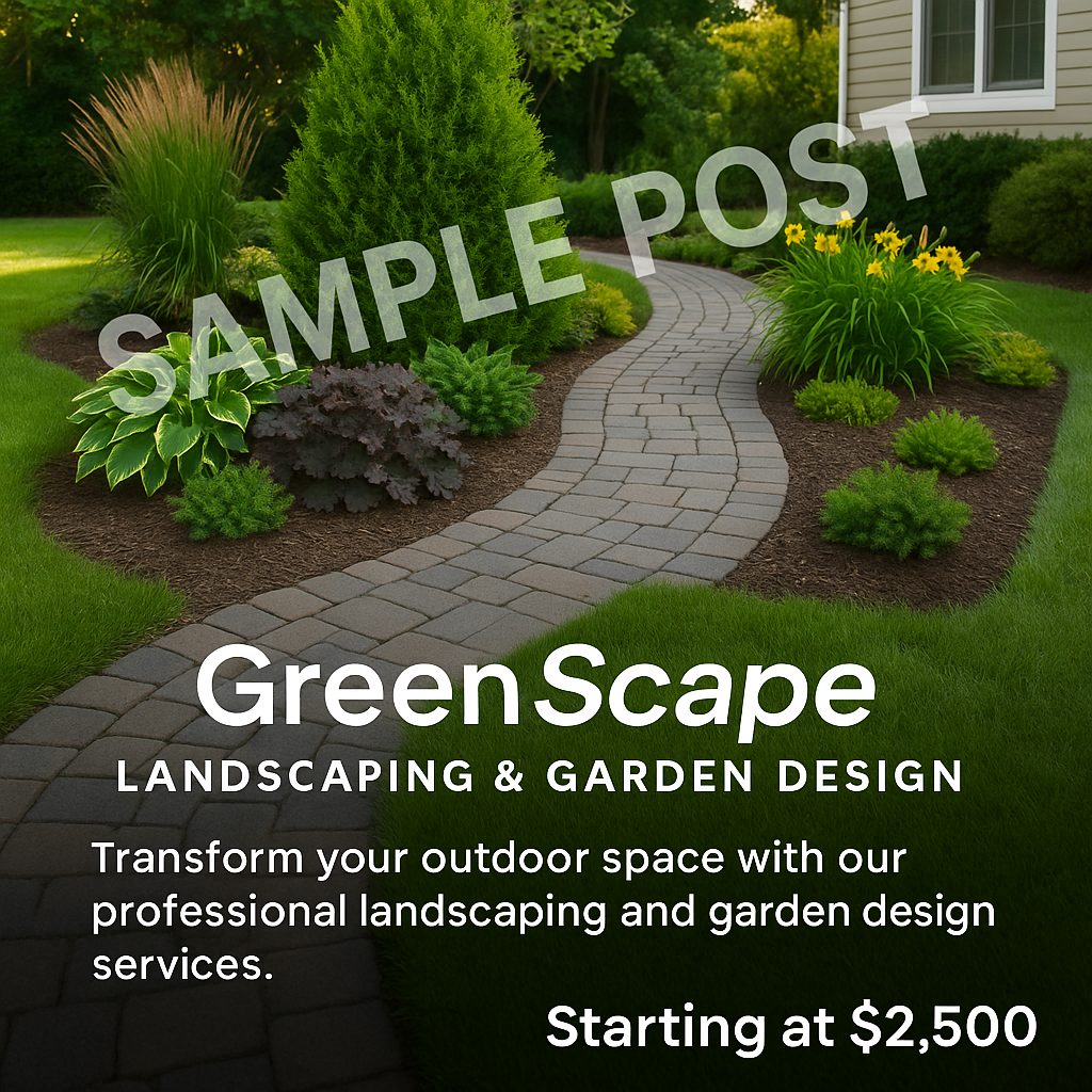 [SAMPLE POST] GreenScape Landscaping & Garden Design