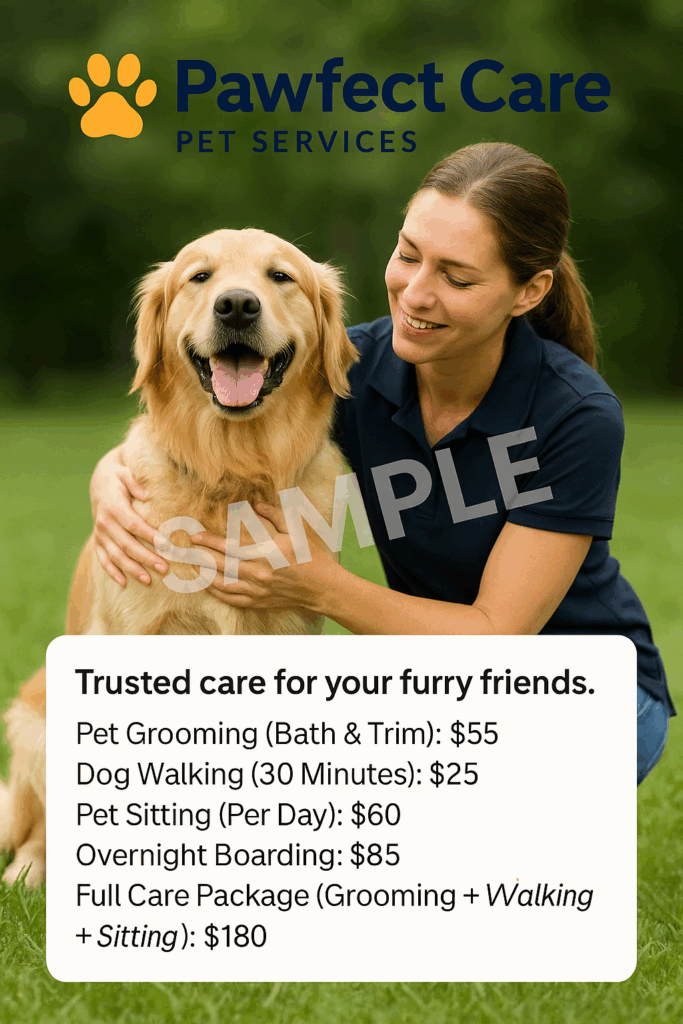 [SAMPLE POST] Pawfect Care Pet Services