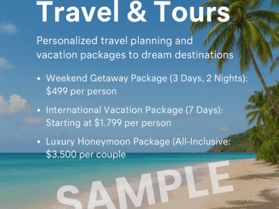 [SAMPLE POST] GlobeVista Travel & Tours
